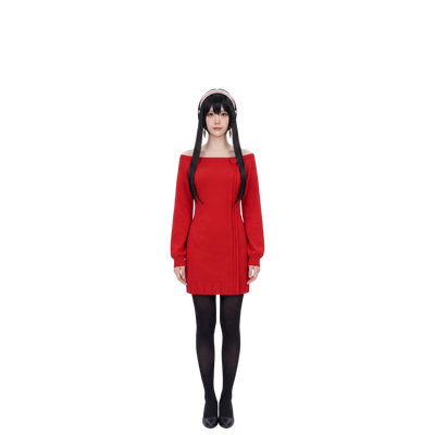 Cosplay-Kostüm Yor Forger – Spy x Family – Kleid und Perücke