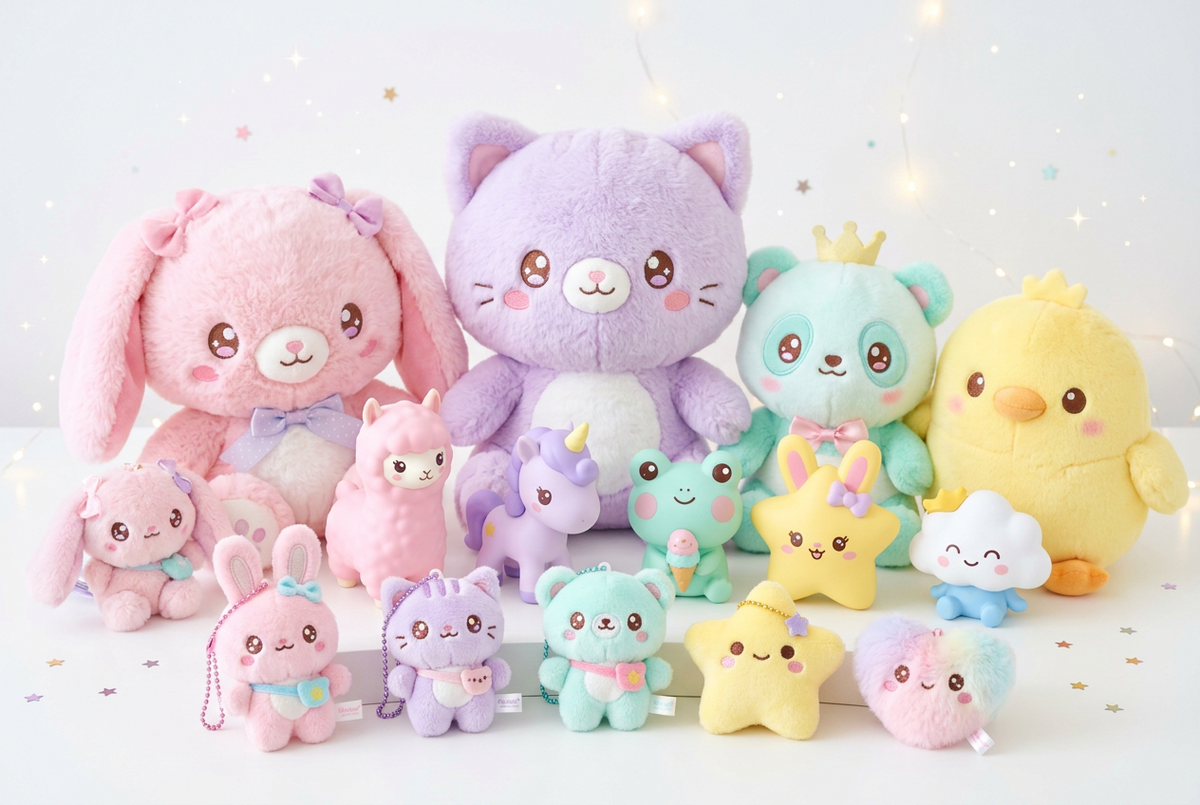 Peluches kawaii : pendentif, vinyle ou grand format ?
