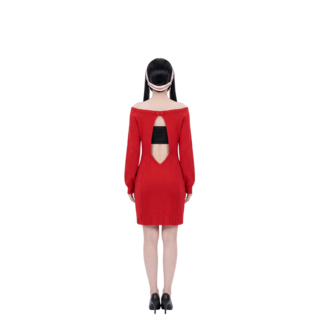 Yor Forger Cosplay Costume – Spy x Family – Dress and Wig