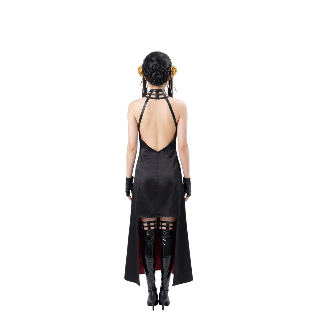 Costume Cosplay Yor Forger – Spy x Family – Robe Noire – vue 3 | BubuKawaii