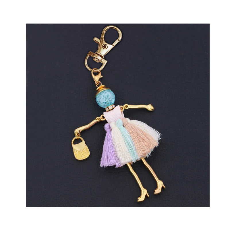 statement fashion women key chain new design keychain holder pendant charms jewelry key ring bag… – vue 5 | BubuKawaii