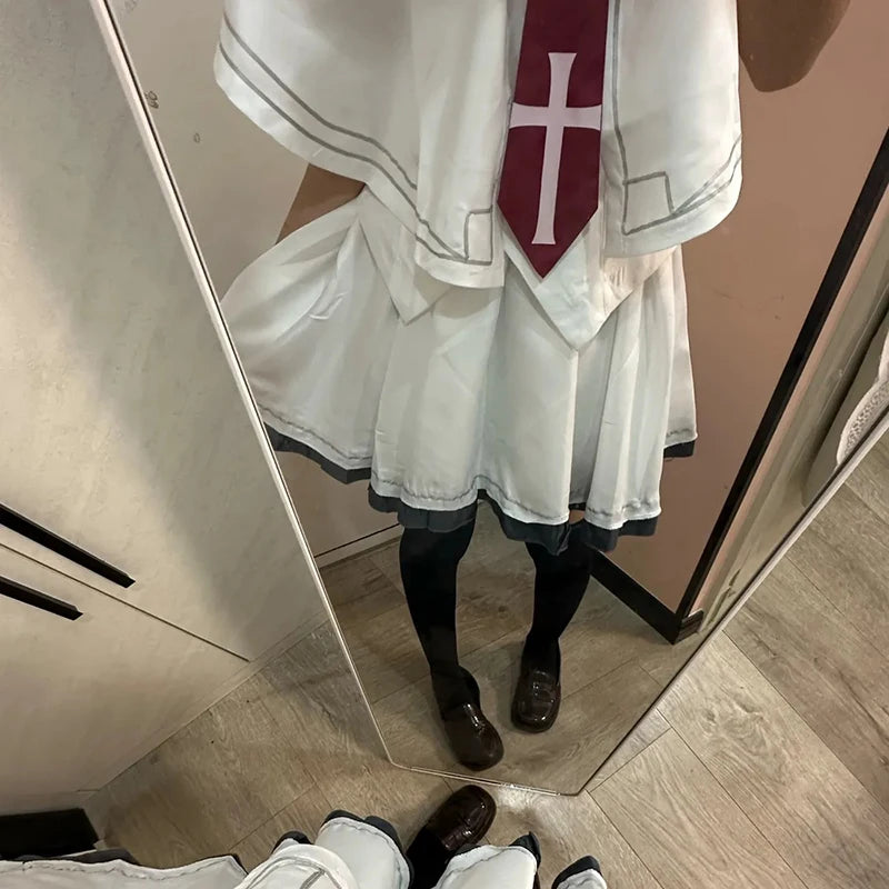 Anime Wonderful Everyday Down the Rabbit Hole Minakami Yuki Cosplay Costume Women Shirt Skirt Shawl JK… – vue 4 | BubuKawaii