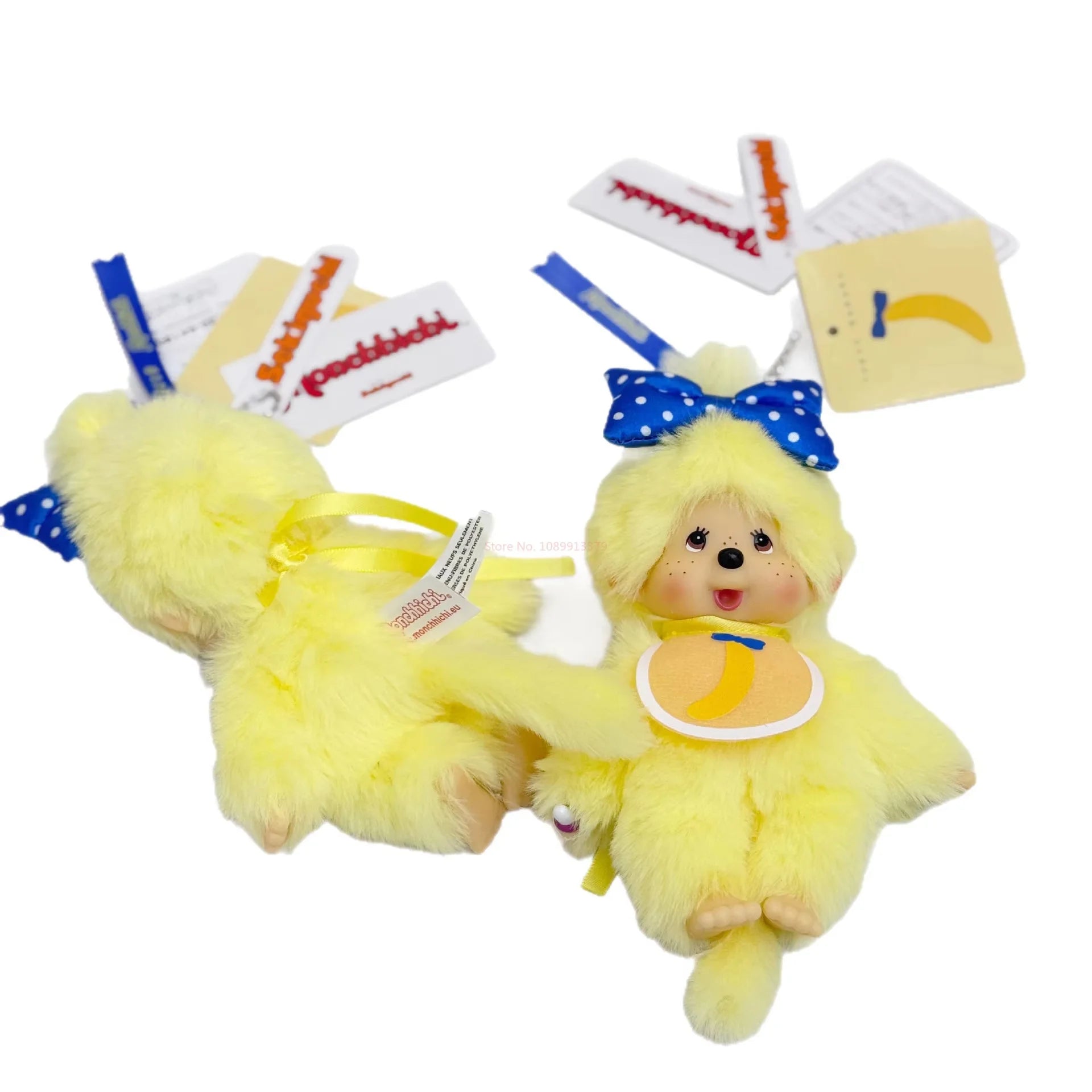 Bandai – Monchhichi Série Banane – Peluche 15 cm