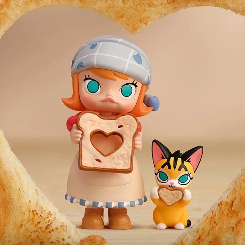 Figurine PVC – Molly Carb-Lover Series – 8 cm – Toast cœur à cœur | BubuKawaii