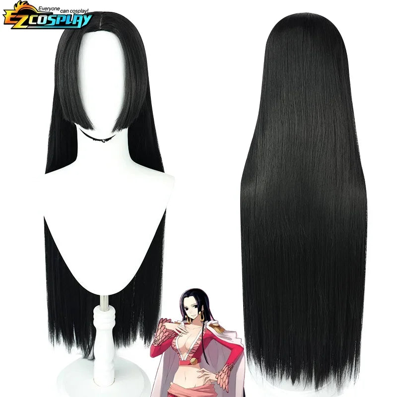 Queen Boa Hancock Cosplay Costume Anime Kimono Dress Cheongsam… – Perruque seulement (taille unique) – vue 7 | BubuKawaii
