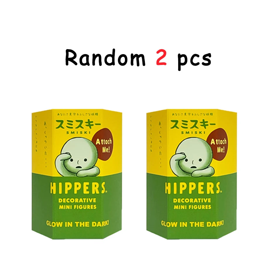 Yoga Room Series: Blind Box Figurine Surprise Gift Box with Multiple Luminous Green Dolls for Decorative Toy