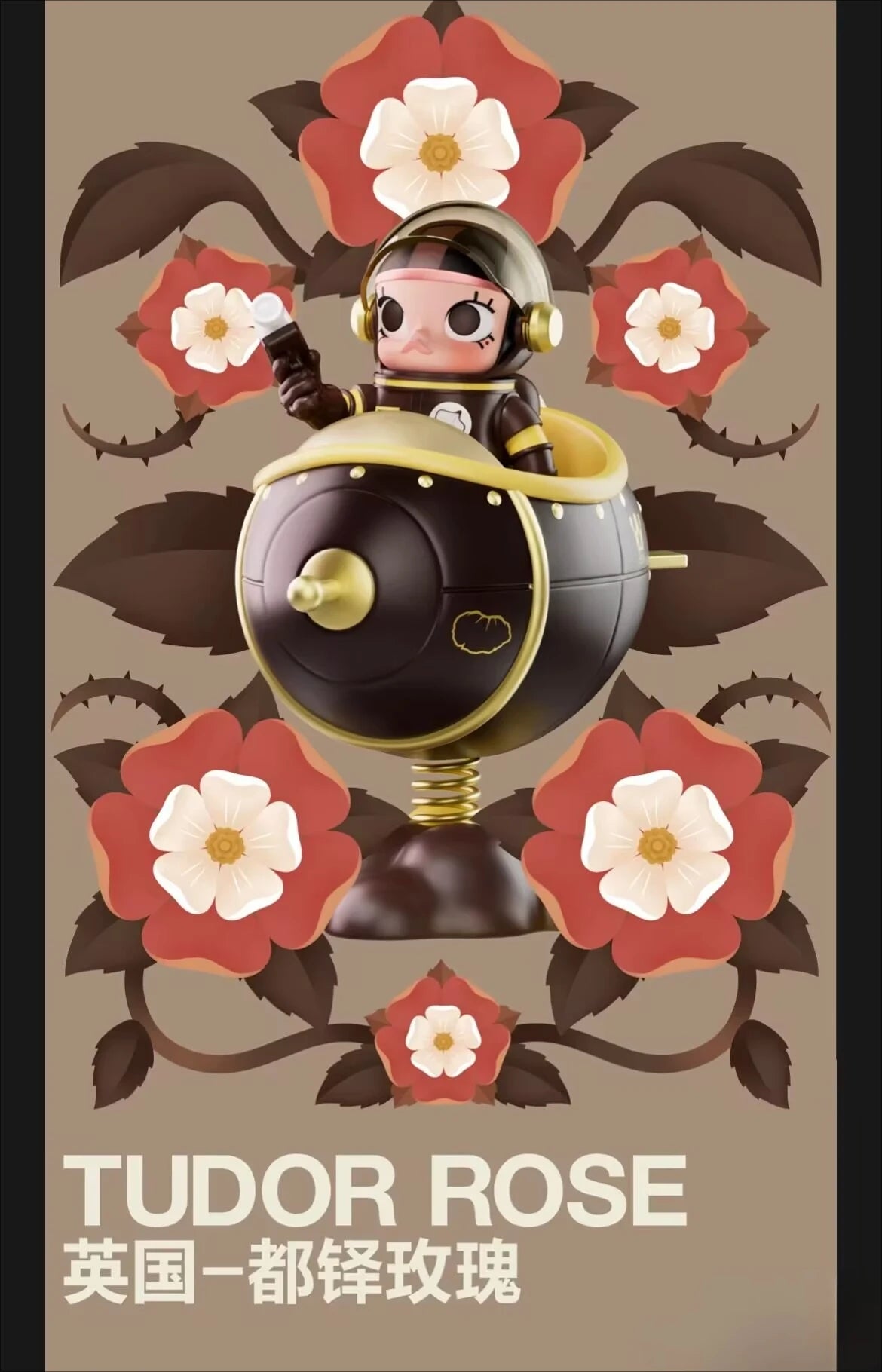 Pop Mart – Mega Space Molly 100% Blossom Series – Limited Edition Figure 11 cm