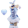 Anime My Dress Up Darling Kitagawa Marin Cosplay Costume Girl Blue Dress Cute Sexy Bunny Girl… – A – vue 5 | BubuKawaii