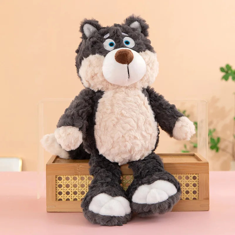 Peluche Loup Gris Kawaii 40cm
