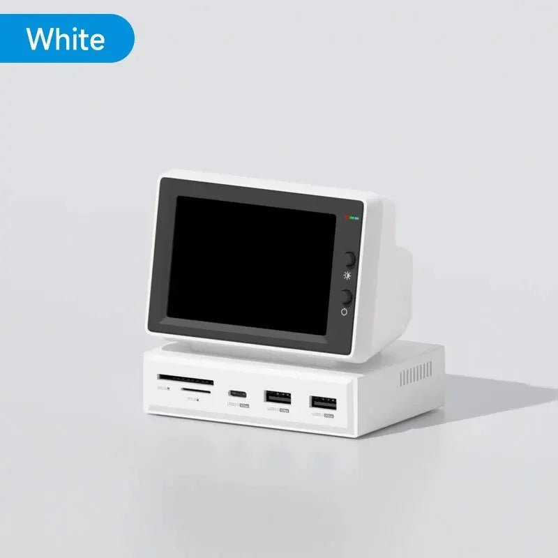 Hagibis 3.5inch IPS Mini Screen AIDA64 Mini PC CPU RAM HDD Data Monitor Display Sub Screen… – Blanc – vue 7 | BubuKawaii
