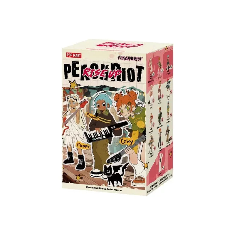 POP MART – boîte aveugle de la série Peach Riot Rise Up, jouets, figurine d'action Anime Kawaii, boîte mystère…