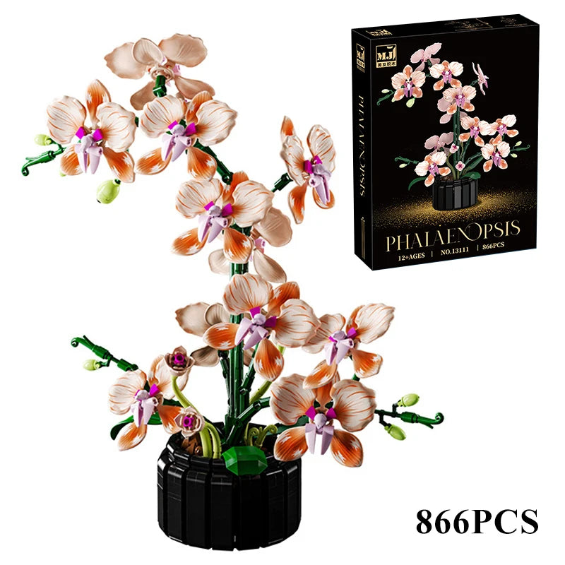 Mon Bubu Kawaii – Blocs de Construction Fleurs en Pot – Coffret Cadeau
