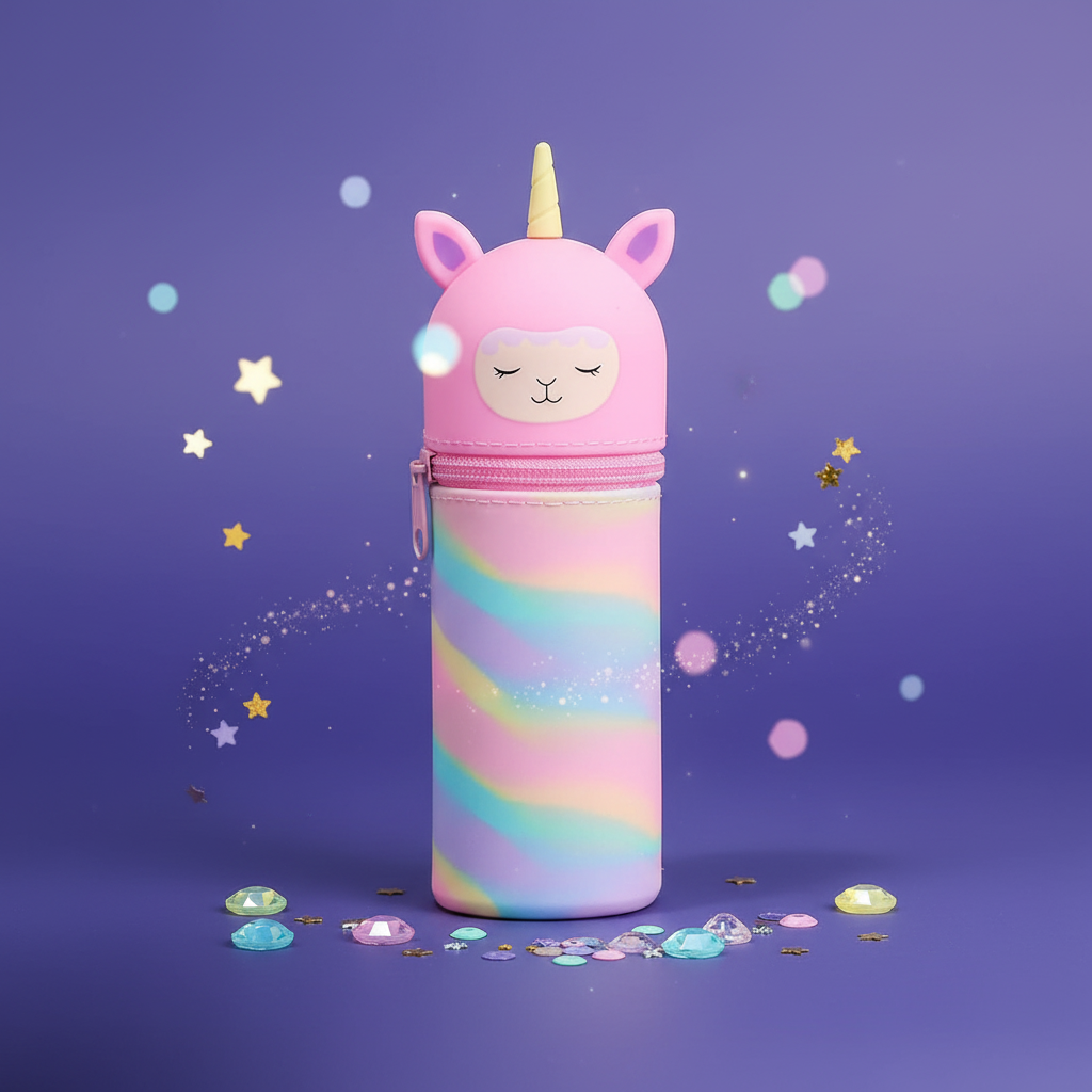 Kawaii Silicone Pencil Case – Animal Shape – Large Capacity