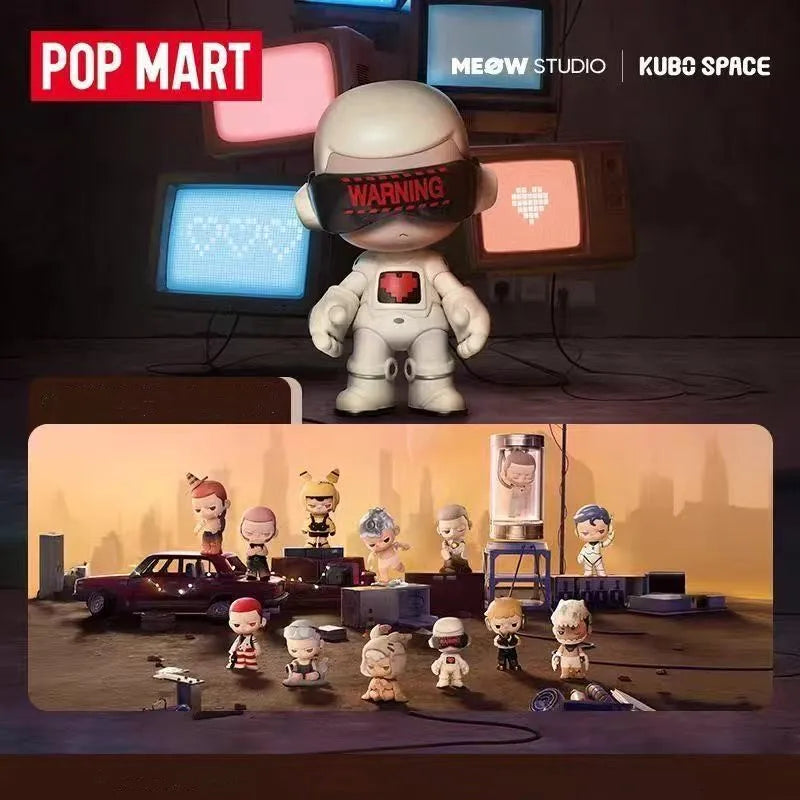 POP MART KUBO série ville du coucher de soleil boîte aveugle jouets Kawaii Anime figurine Surprise boîte mystère…