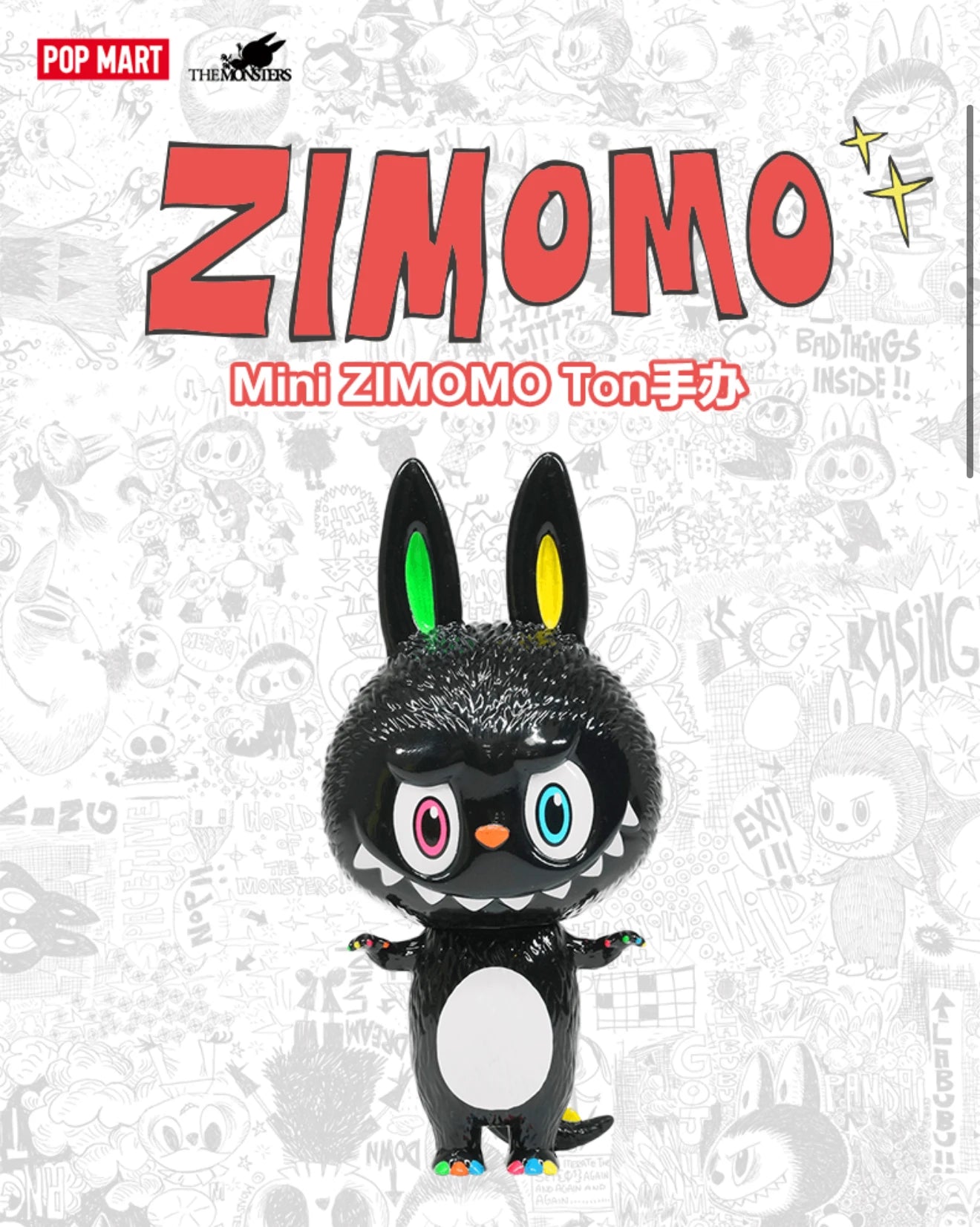 Pop Mart – Labubu The Monsters 10th Anniversary – Blind Box – Mini ZIMOMO Ton 10cm | BubuKawaii