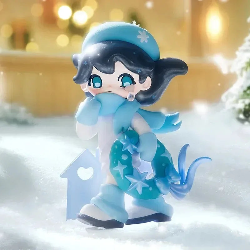 POP MART AZURA série de noël chaude véritable boîte aveugle jouets Kawaii Anime figurine Surprise boîte mystère…