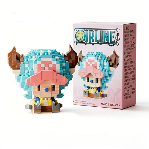 Mon Bubu Kawaii – Micro Blocs de Construction One Piece – Personnages Anime (Chopper, Zoro, Robin, Buggy) | BubuKawaii