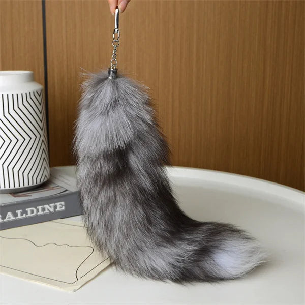Huge Fluffy Faux Fur Fox Tail Keychain Bag Charms Therian Tail Fox Tail Keychain Fur… – Couleur 13 – vue 27 | BubuKawaii