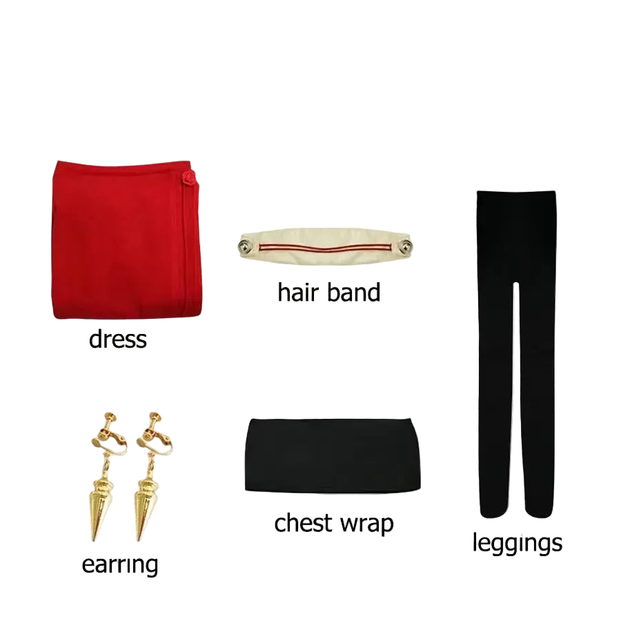 Yor Forger Cosplay Costume – Spy x Family – Dress and Wig