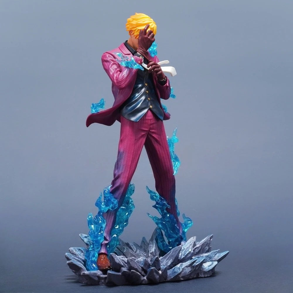 Figurine une pièce de dessin animé Sanji, 25cm/9,84 pouces, Statue en Pvc, ornement de bureau, Collection, modèle de jouets, cadeaux