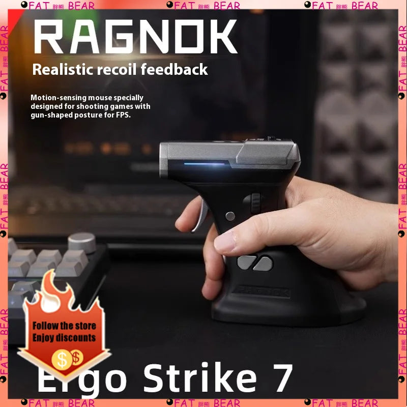Ragnok ErgoStrike 7 – Souris gaming à simulation de recul – vue 3