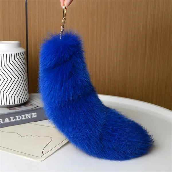 Huge Fluffy Faux Fur Fox Tail Keychain Bag Charms Therian Tail Fox Tail Keychain Fur… – Couleur 23 – vue 30 | BubuKawaii