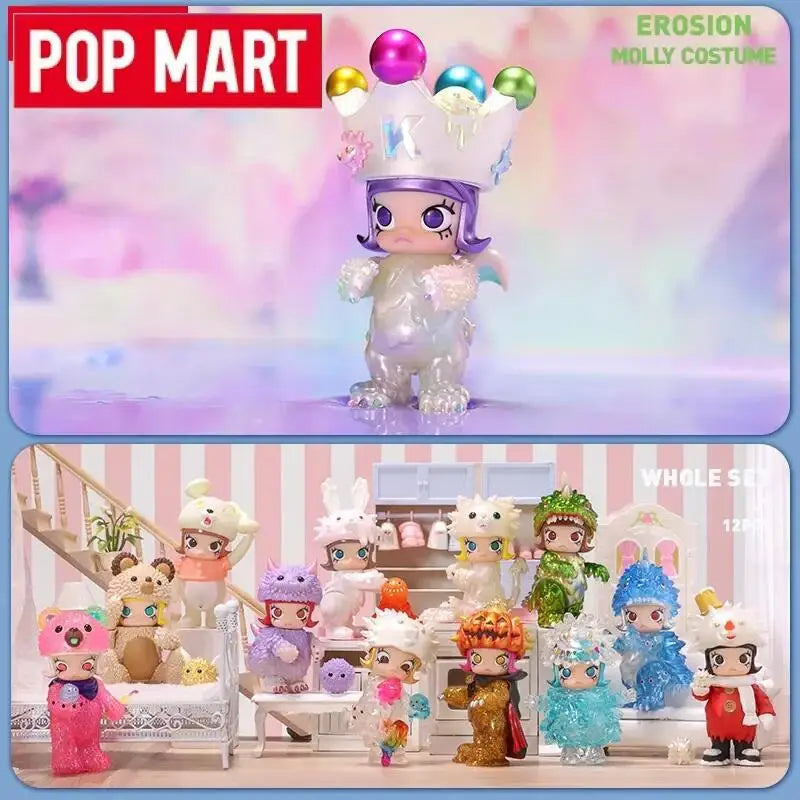 POP MART Molly X Instinctoy Erosion Molly Costume série boîte aveugle jouets boîte mystère Mistery Caixa figurine…