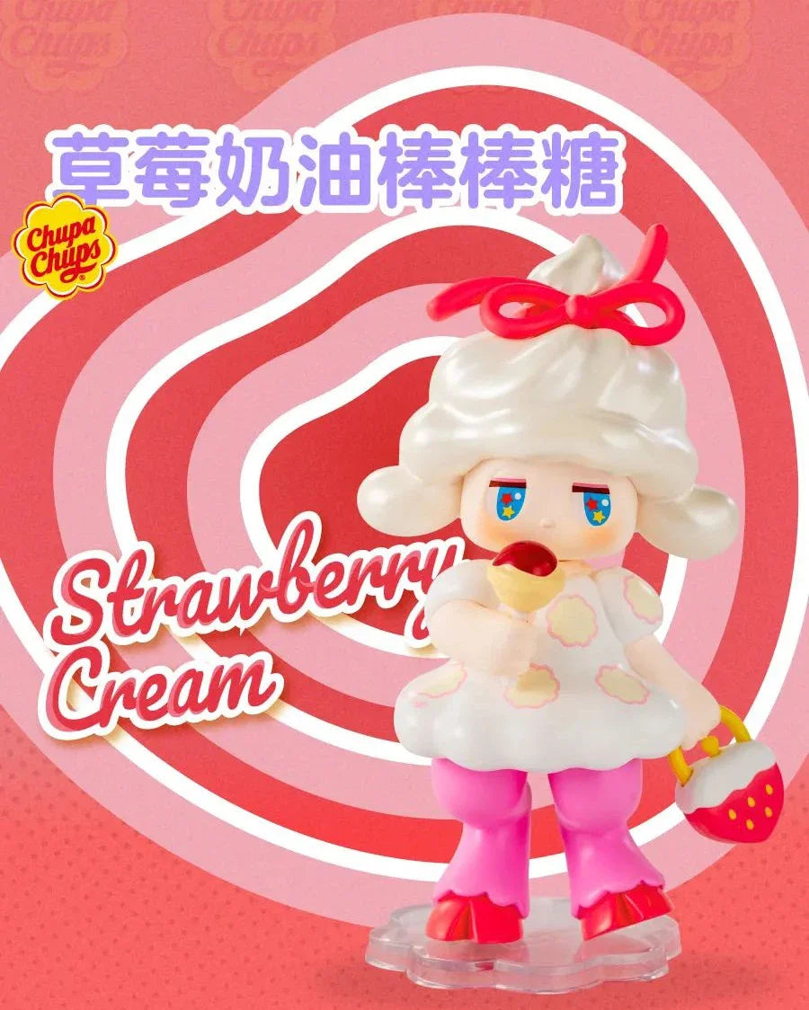 Pop Mart – Satyr Rory Sucette – Blind Box 8 cm – Crème à la fraise | BubuKawaii
