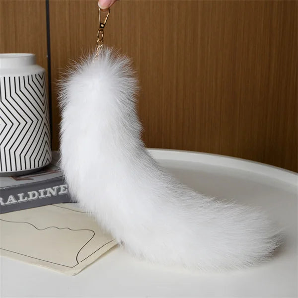 Huge Fluffy Faux Fur Fox Tail Keychain Bag Charms Therian Tail Fox Tail Keychain Fur… – Couleur 6 – vue 43 | BubuKawaii