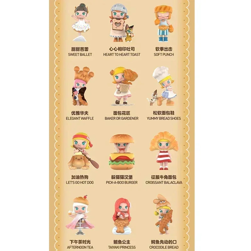 Figurine PVC – Molly Carb-Lover Series – 8 cm – Lot de 12 (set complet) | BubuKawaii