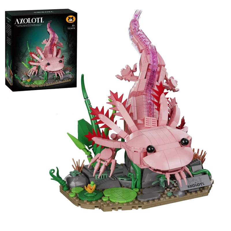 Mon Bubu Kawaii – Axolotl – Set de Blocs de Construction 998 pièces