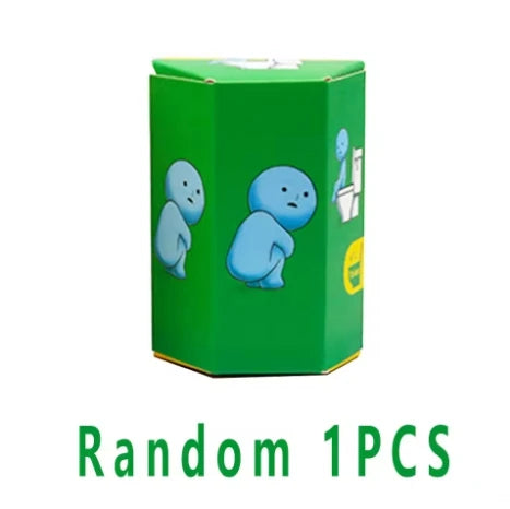 Yoga Room Series: Blind Box Figurine Surprise Gift Box with Multiple Luminous Green Dolls for Decorative Toy