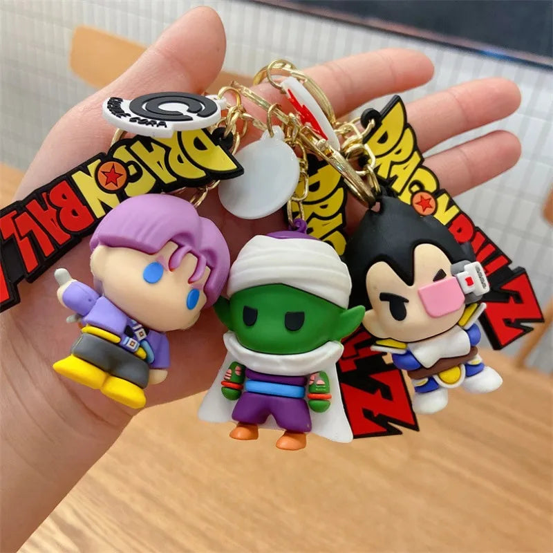 Dragon Ball keychain creative Goku and Vegeta pendant cartoon high-appearance value fashionable… – vue 2 | BubuKawaii