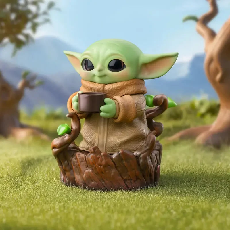 POP MART Star Wars Grogu Tiny But Mighty Series Action Figure Mystery Box Guessing Toy Anime Figures Collectible Toys