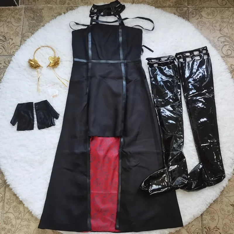 Costume Cosplay Yor Forger – Spy x Family – Robe Noire – vue 6 | BubuKawaii