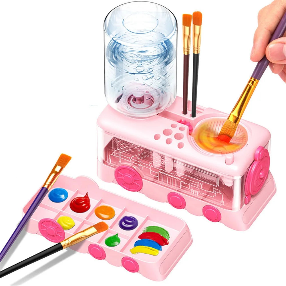 4-in-1 Brush Cleaner – Palette Stand and Basin
