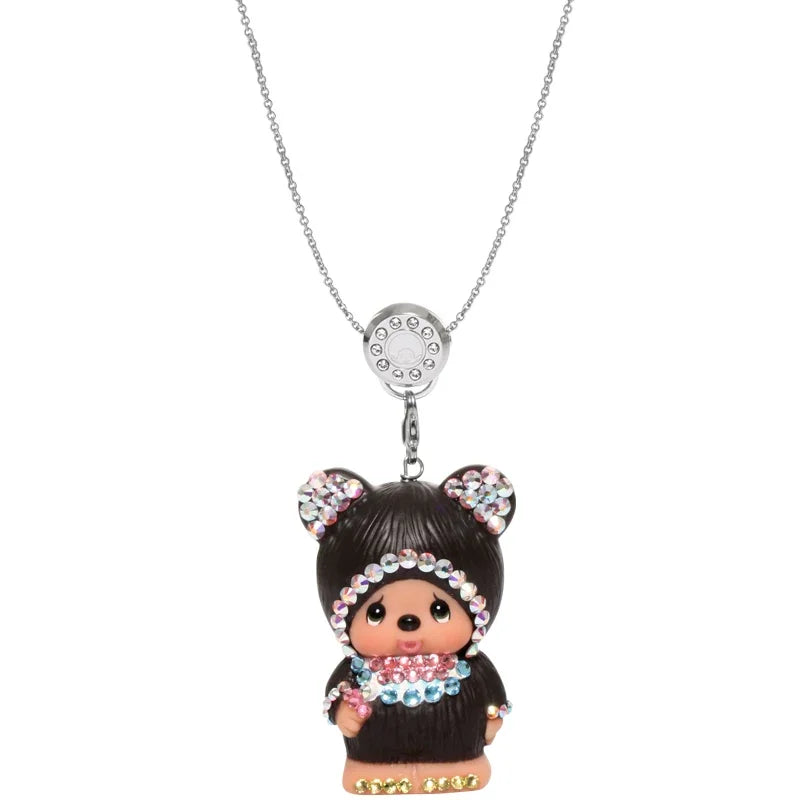 Monchhichi – pendentif mignon pour sac d'école, porte-clés, décoration de téléphone portable, ornements Anime, jouet…