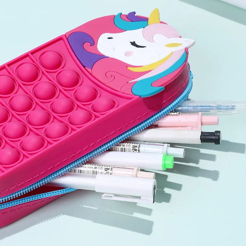 1Pc New Cartoon Silicone Pencil Case Pioneer of Rodent Eradication Stationery Storage Bag… – vue 3 | BubuKawaii