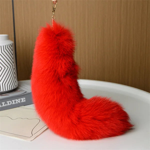 Huge Fluffy Faux Fur Fox Tail Keychain Bag Charms Therian Tail Fox Tail Keychain Fur… – Couleur 21 – vue 37 | BubuKawaii