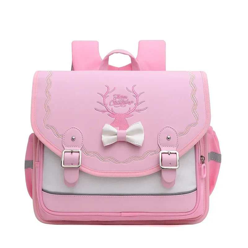 Sac à Dos Orthopédique Floral – Écolière Kawaii – Rose | BubuKawaii