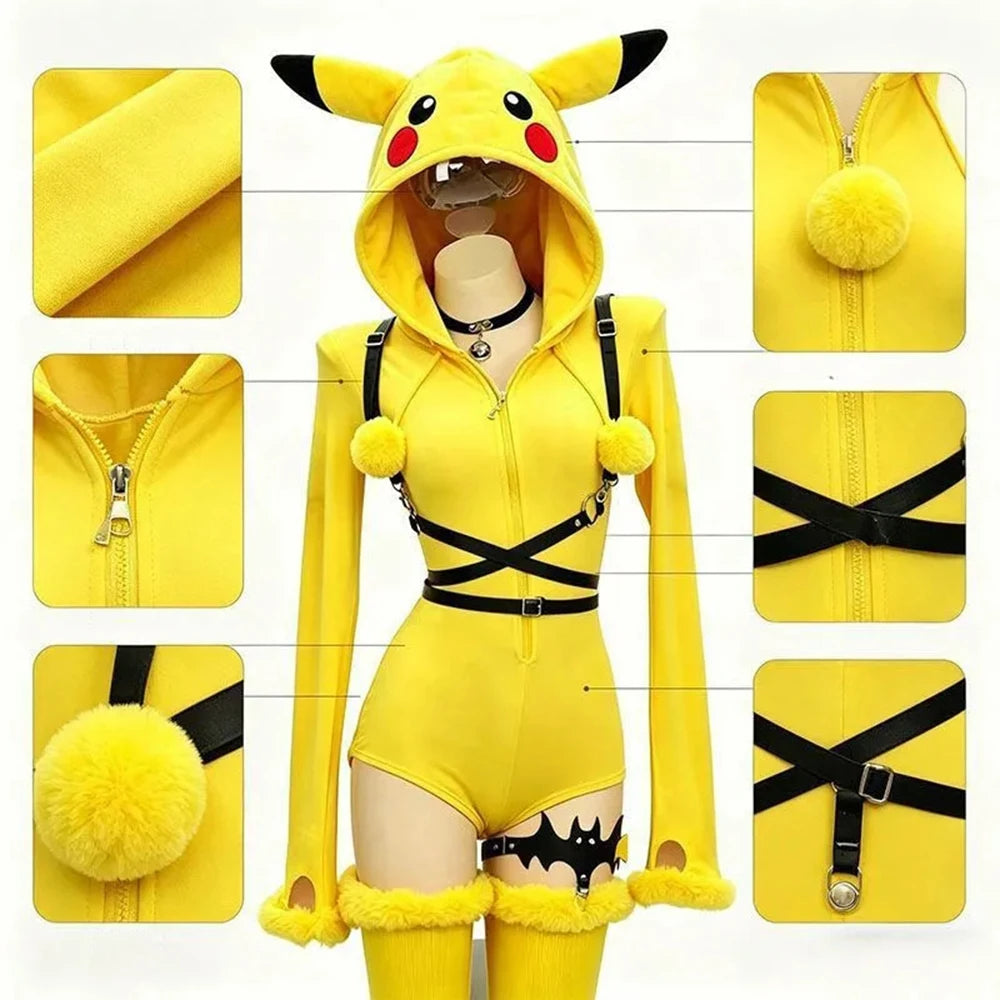 Mon Bubu Kawaii – Yellow Mouse Cosplay – Combinaison Peluche Kawaii