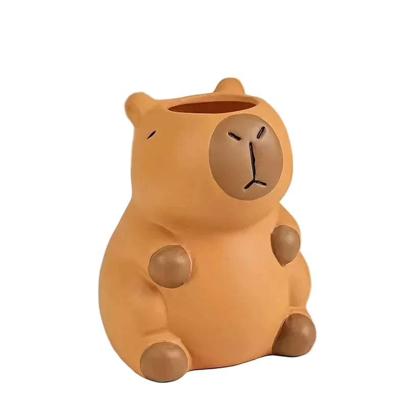 Kawaii Capybara Pen Holder – Desk Organizer