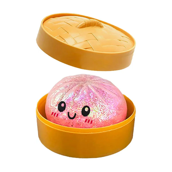 Glitter Dumpling Squishy Anti-Stress – Set of 1 to 12 Pieces