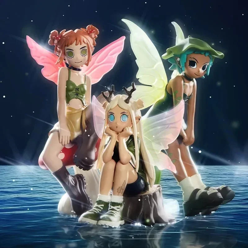Pop Mart pêche émeute Punk fée série boîte aveugle jouets Kawaii Anime figurine Surprise véritable Original boîte…