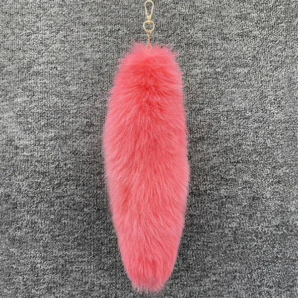 Huge Fluffy Faux Fur Fox Tail Keychain Bag Charms Therian Tail Fox Tail Keychain Fur… – Couleur 29 – vue 13 | BubuKawaii