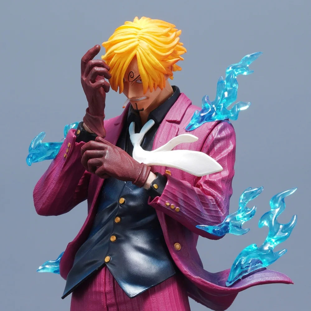 Figurine une pièce de dessin animé Sanji, 25cm/9,84 pouces, Statue en Pvc, ornement de bureau, Collection, modèle de jouets, cadeaux