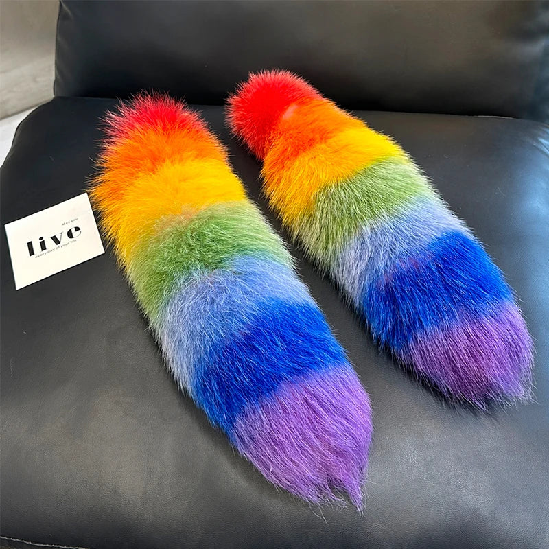 Huge Fluffy Faux Fur Fox Tail Keychain Bag Charms Therian Tail Fox Tail Keychain Fur Pendant Key Chain… – vue 3 | BubuKawaii