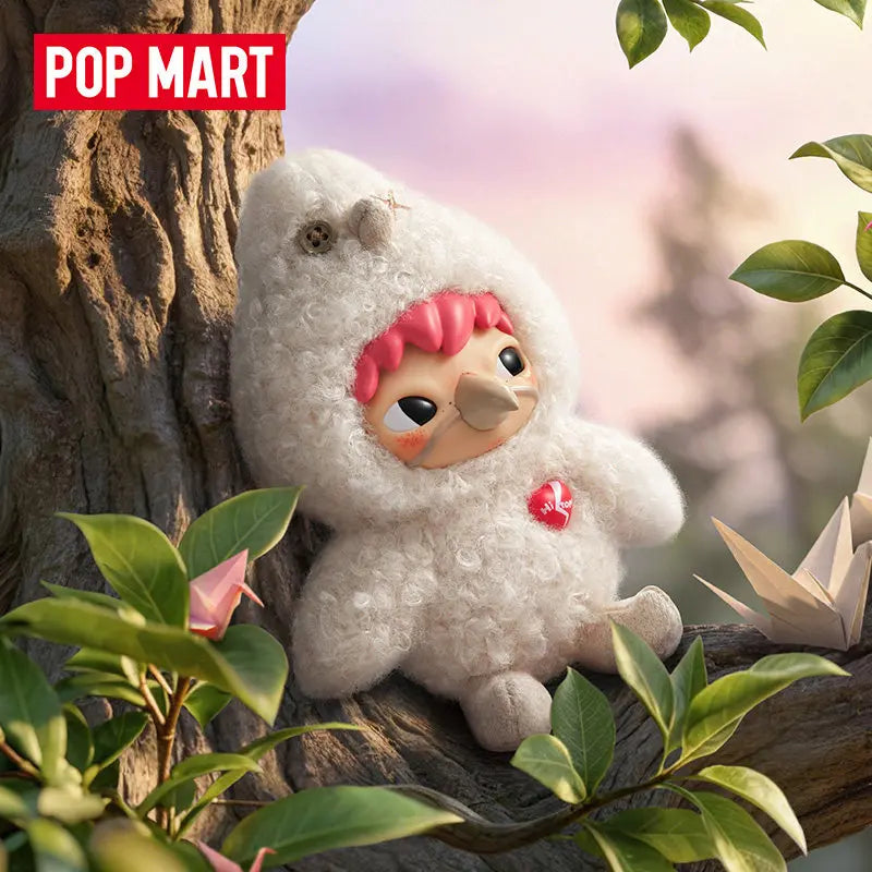 POPMART Série Dear Birds Pendentif en vinyle et peluche Boîte mystère authentique Boîte surprise Jouets à deviner…