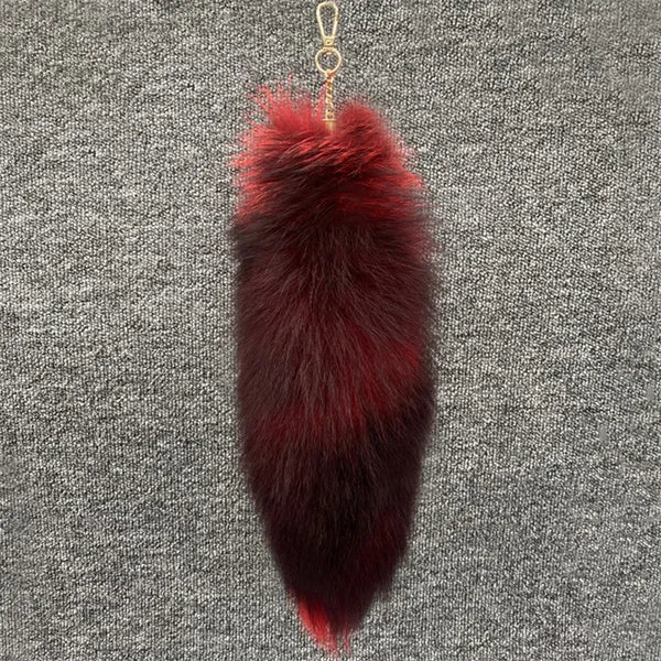Huge Fluffy Faux Fur Fox Tail Keychain Bag Charms Therian Tail Fox Tail Keychain Fur… – Couleur 32 – vue 22 | BubuKawaii