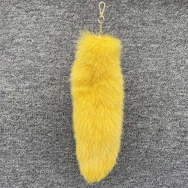 Huge Fluffy Faux Fur Fox Tail Keychain Bag Charms Therian Tail Fox Tail Keychain Fur… – Couleur 36 – vue 9 | BubuKawaii